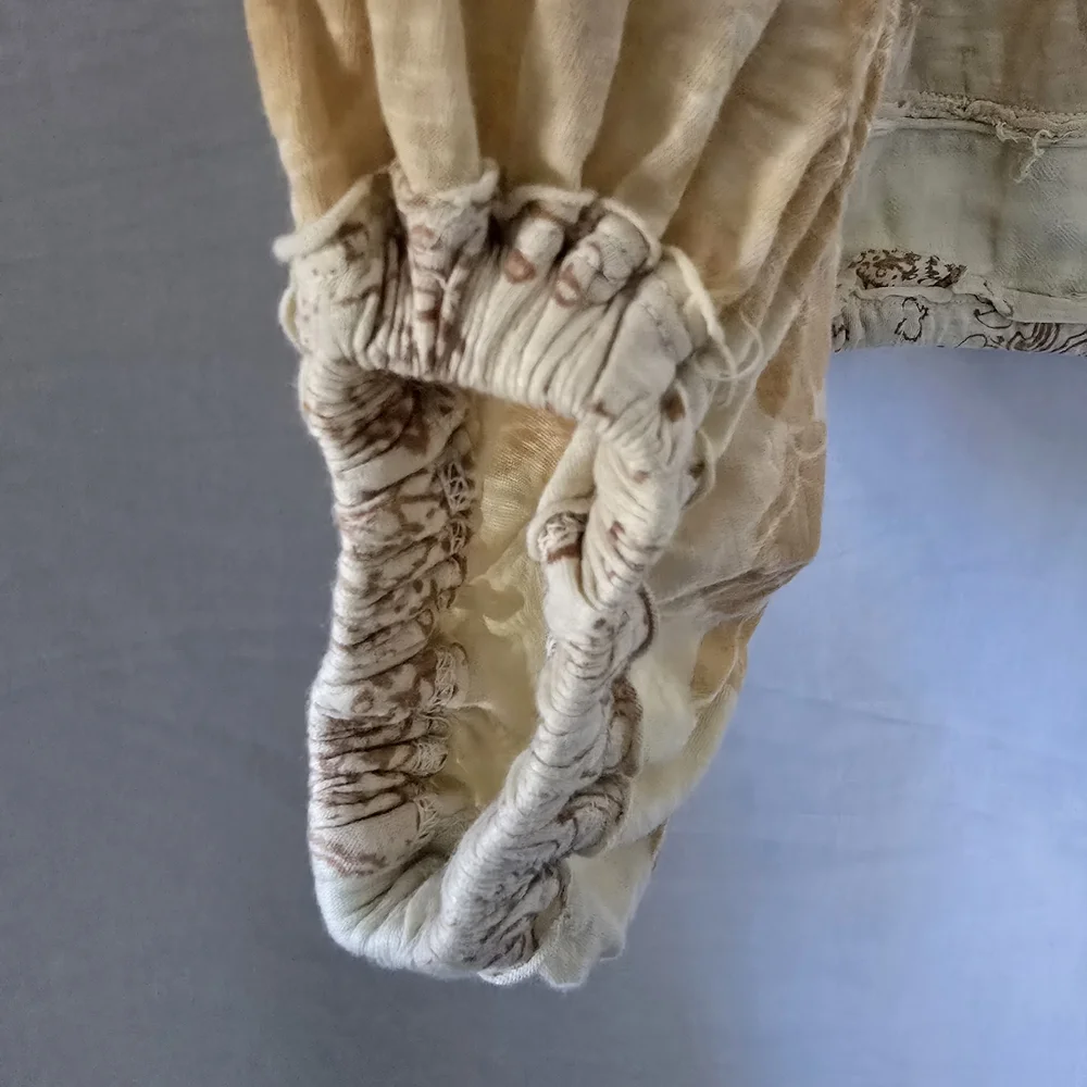 Free People Boom Boom Tunic Oversized Cream and Tan Boho Blouse NEW - Picture 15 of 15